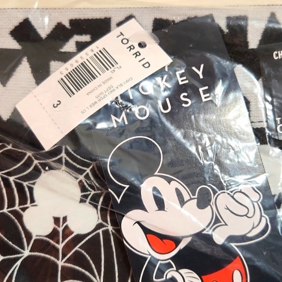 ❤️NWT VINTAGE TORRID DISNEY MICKEY MOUSE SPIDER WEB HALLOWEEN CHEEKY PANTY - Picture 6 of 14